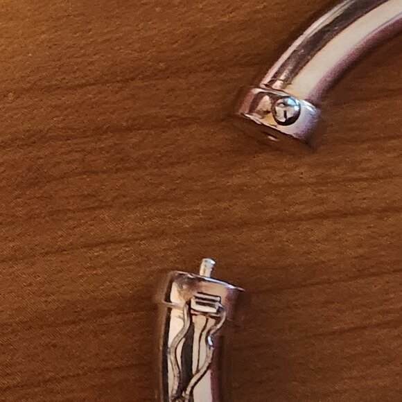 Sterling Silver Hinged Bangle - Picture 4 of 4